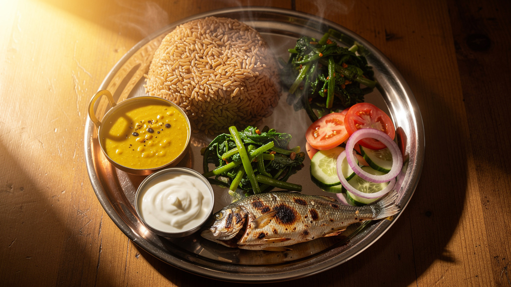 Balanced Indian meal for healthy weight management