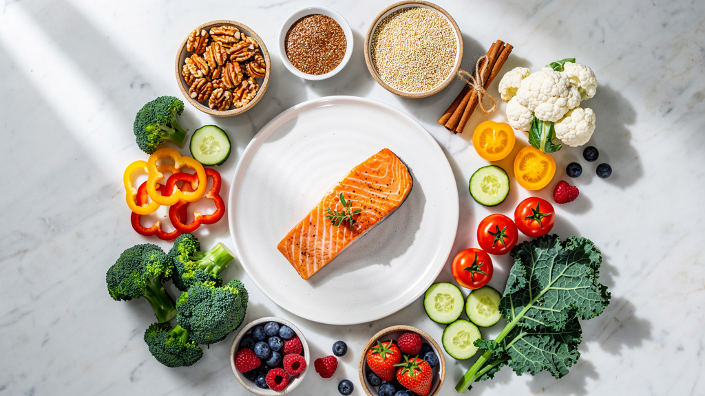 Nutrient-rich PCOS-friendly foods supporting hormonal balance naturally