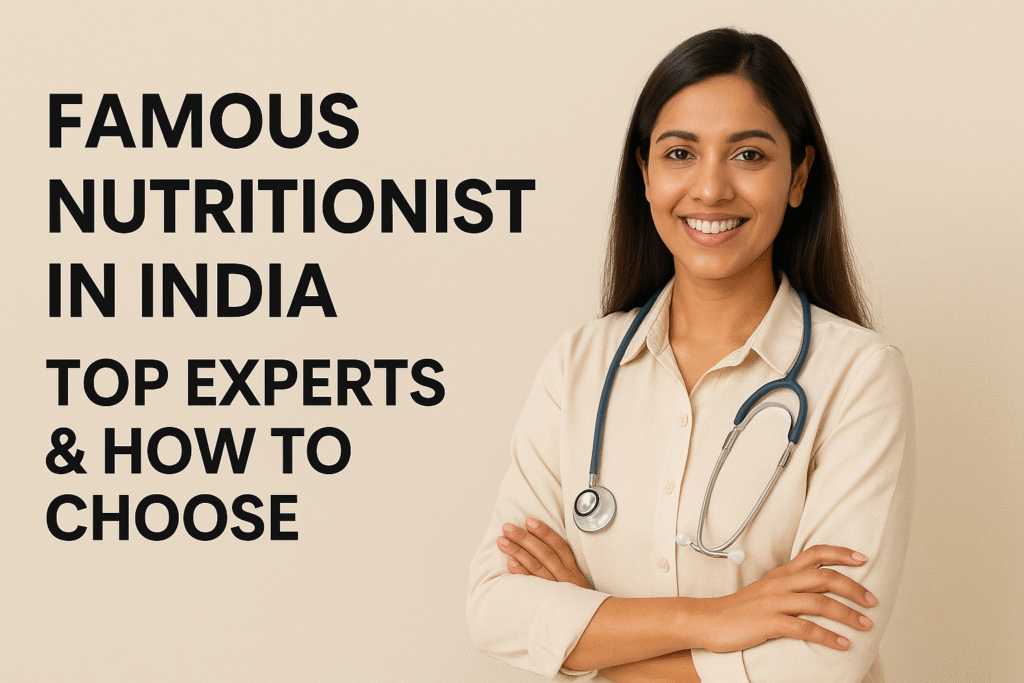 Famous nutritionist in India guiding healthy diet and weight loss plans