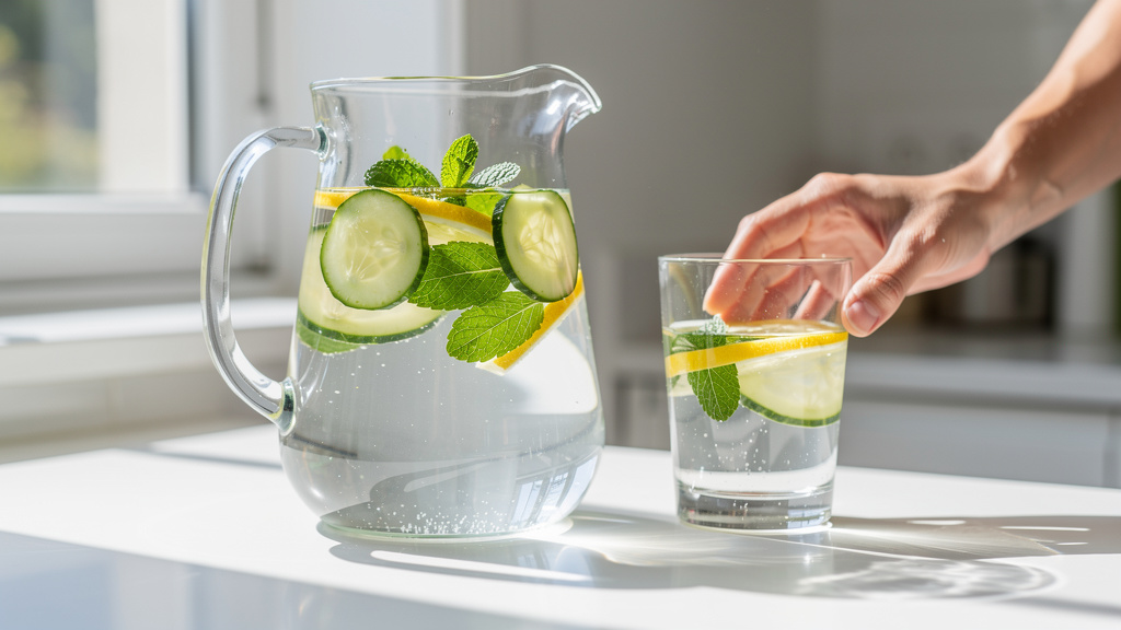 Fresh infused water for proper hydration