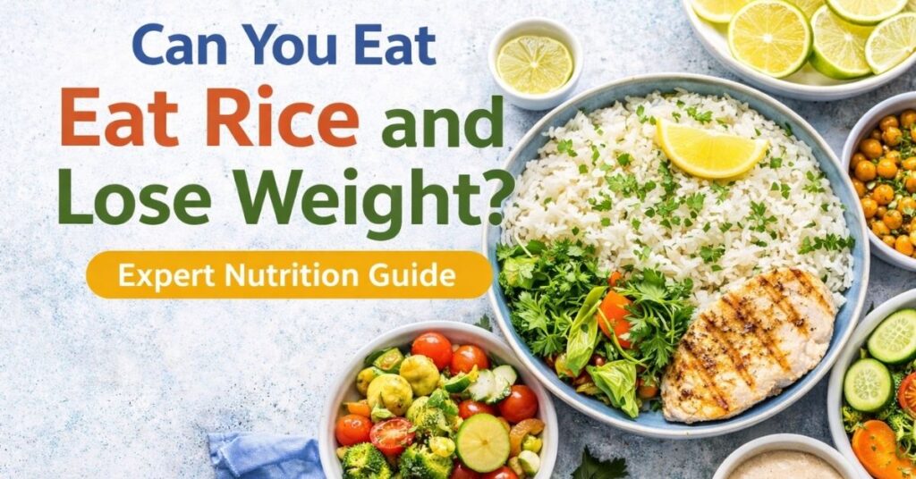 Can you eat rice and still lose weight with a balanced meal of rice, protein, and vegetables