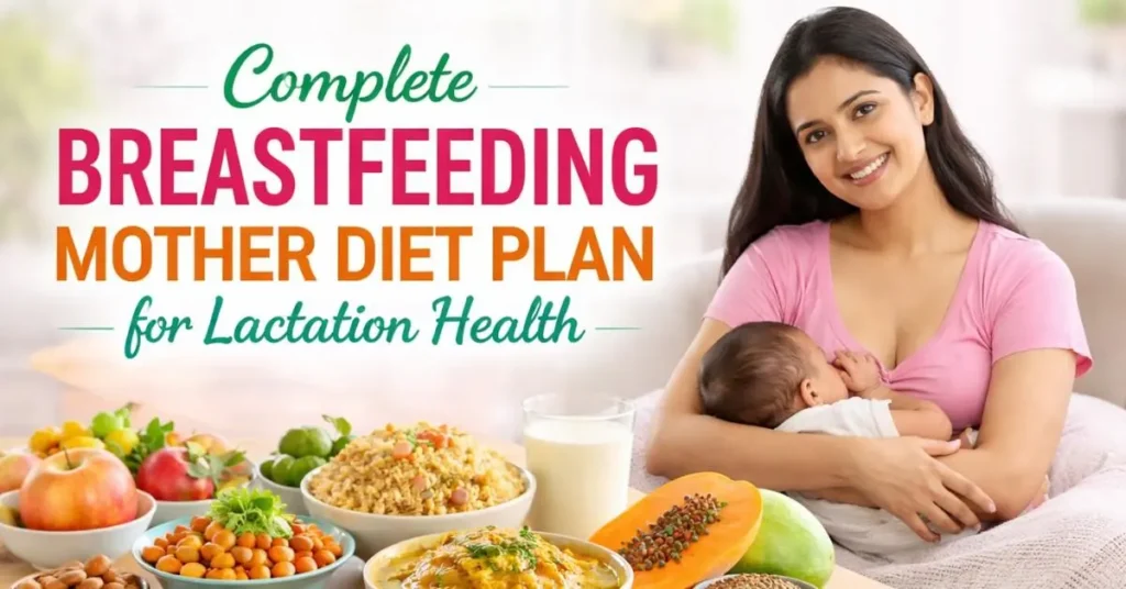 Breastfeeding mother diet plan with Indian lactation foods and balanced nutrition