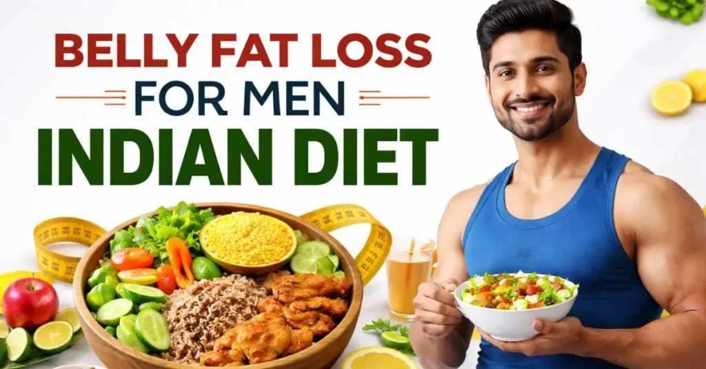 Belly fat loss for men Indian diet plan with healthy foods and meal ideas