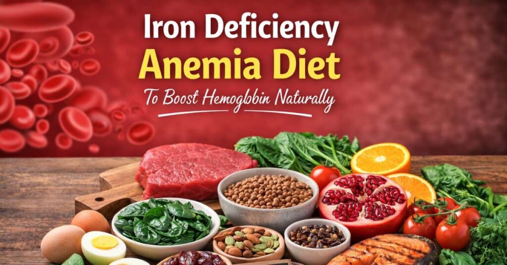 Iron deficiency anemia diet with iron rich foods to boost hemoglobin