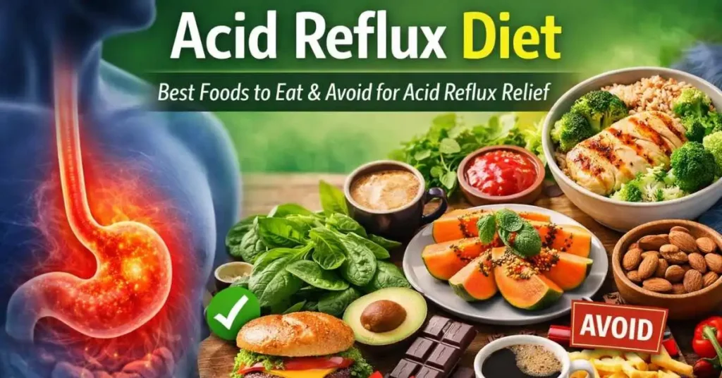 Acid reflux diet foods to eat and avoid