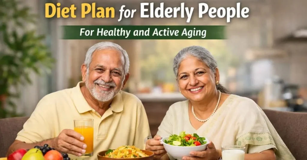 Diet plan for elderly people with healthy meals for active aging