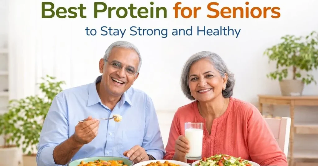 Best protein for seniors with healthy foods like eggs, paneer, dal, and milk