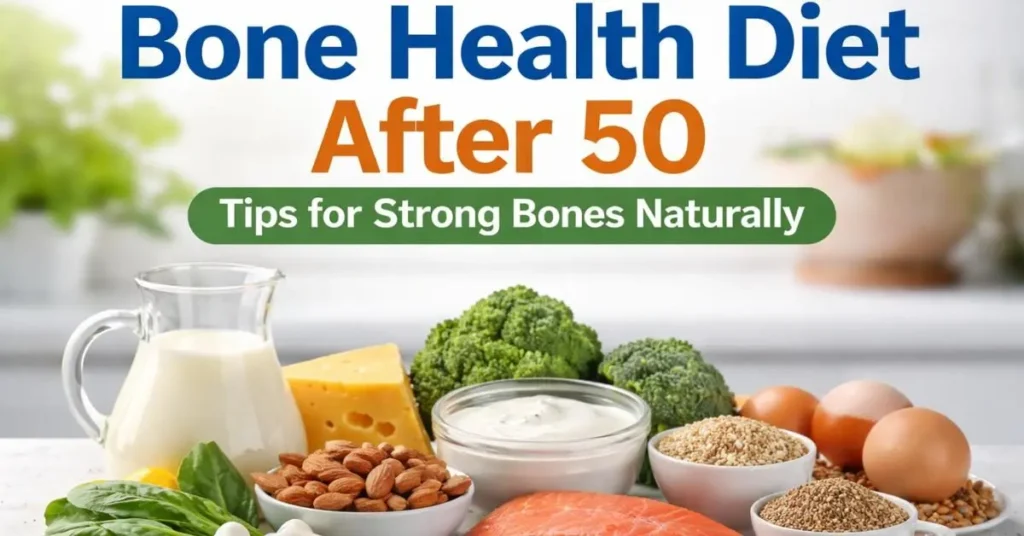 Bone health diet after 50 with calcium-rich foods