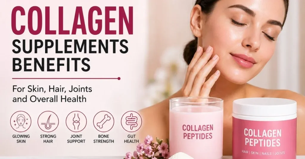 Collagen supplements benefits for skin, hair and health