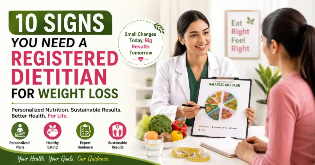 Registered Dietitian for Weight Loss consultation with personalized healthy diet plan and nutrition guidance