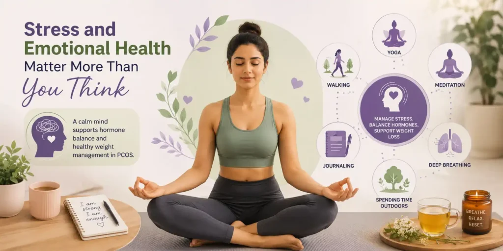 Stress management and emotional health support for PCOS weight loss