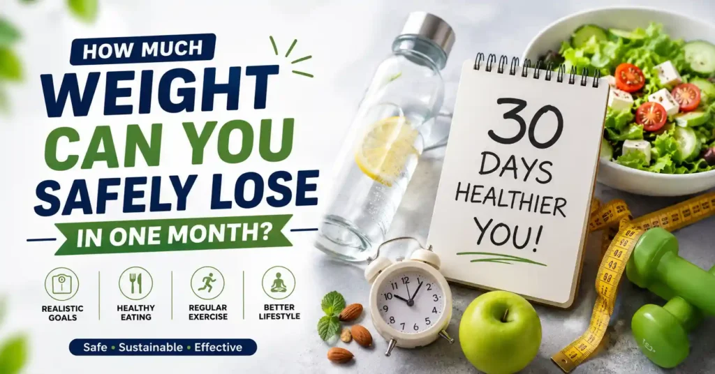 Weight Lose in One Month healthy lifestyle guide image