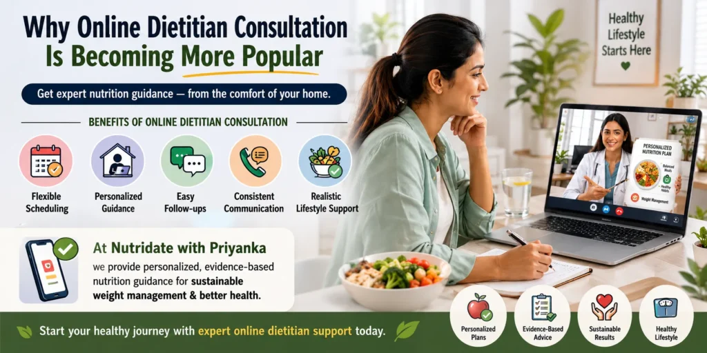 Online Registered Dietitian for Weight Loss consultation with personalized nutrition guidance from home