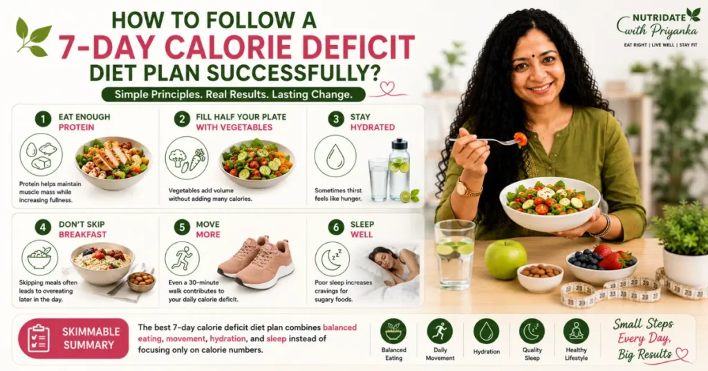 7-Day Calorie Deficit Diet Plan