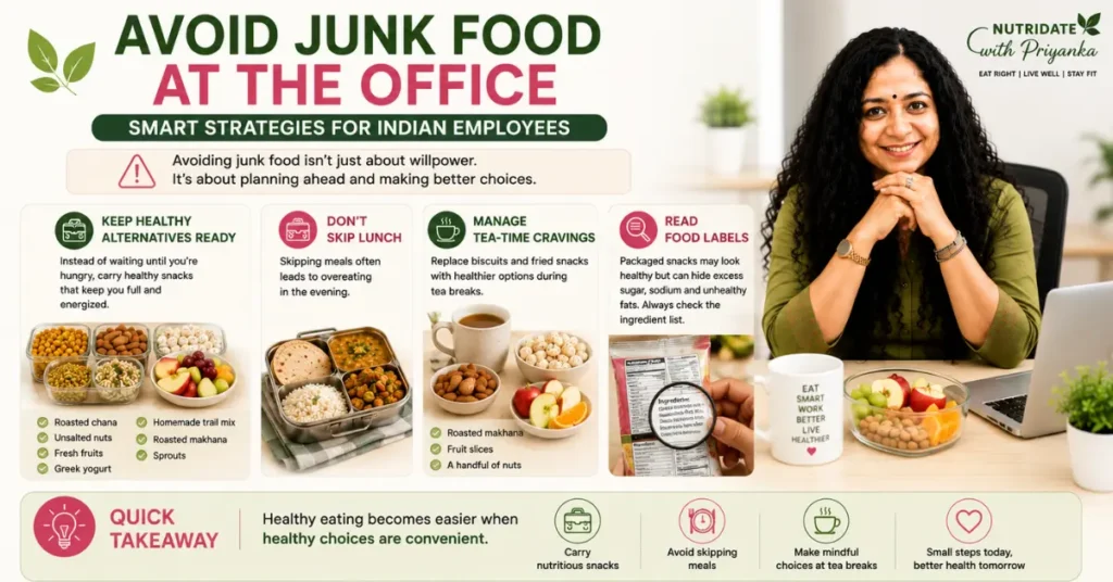 Indian Employees Avoid Junk Food