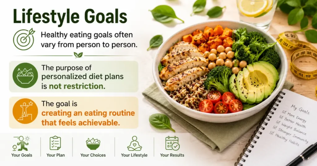 Healthy eating goals often vary from person to person.
