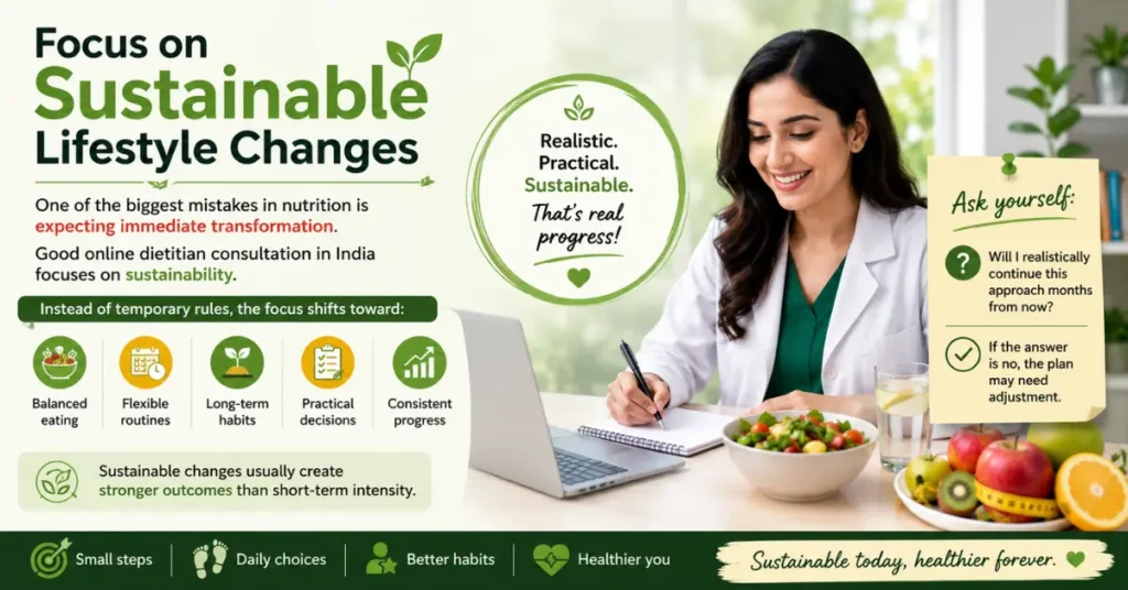 Focus on Sustainable Lifestyle Changes