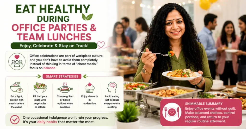 You Eat Healthy During Office Parties