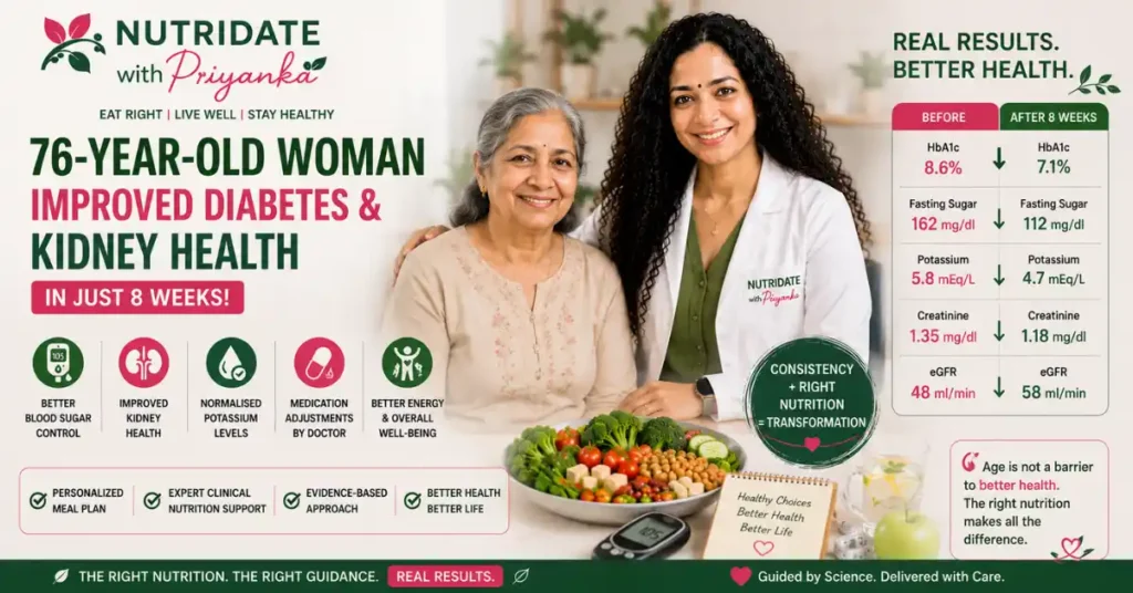 76-Year-Old Woman Improved Diabetes